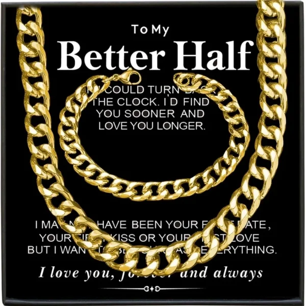 Hip-hop Solid Color Stainless Steel Plating Gold Plated Bracelets and Necklace