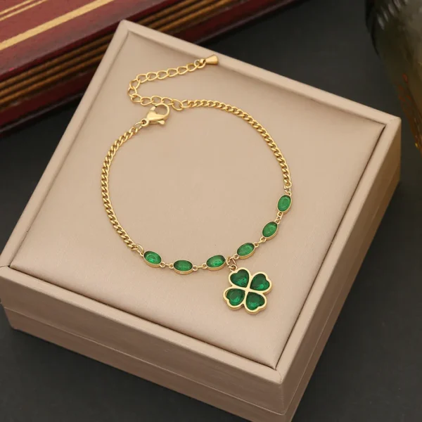 Fashion Flower Stainless Steel Electroplating Necklaces - Image 2