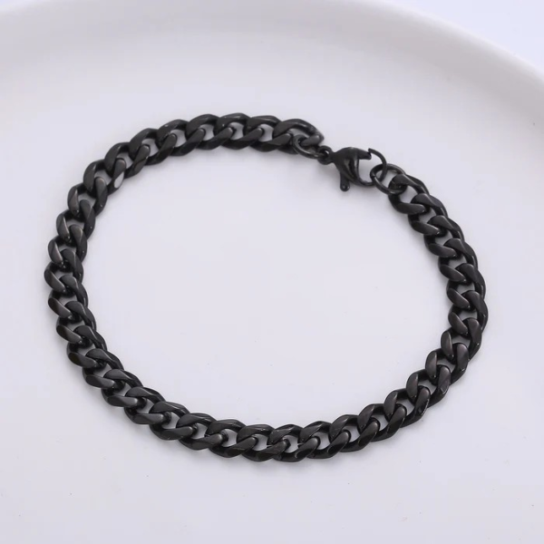 Men Hip Hop Chain Geometric Titanium Steel Bracelets - Image 2
