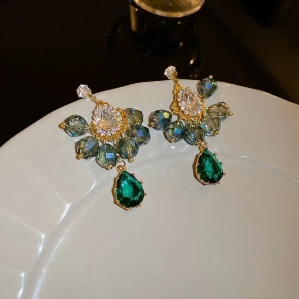 Pair Simple Style Butterfly Inlay Copper Zircon Drop Earrings